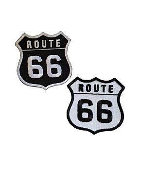 Route 66 Embroidered Patches Iron On / Sew On